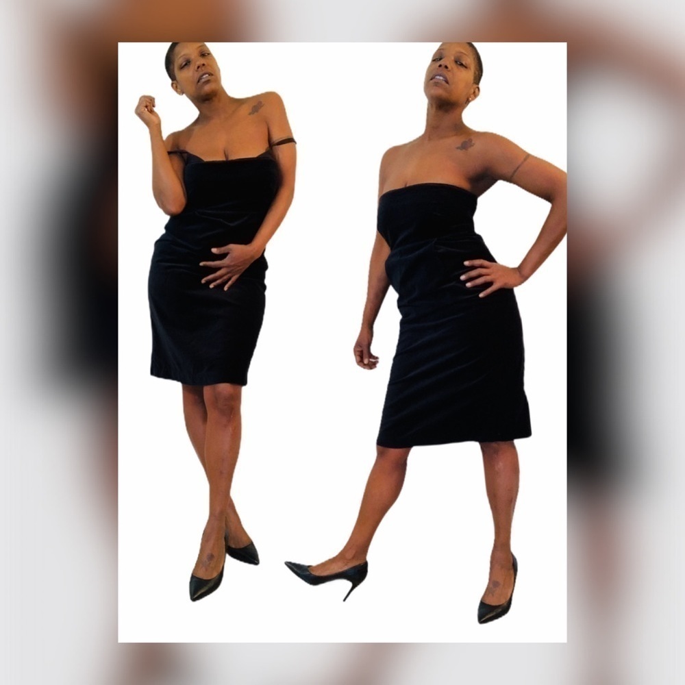 Bitten Strapless Black Dress – Discontinued Style – Classic & Elegant